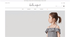 Desktop Screenshot of belleenfant-boutique.com