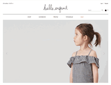 Tablet Screenshot of belleenfant-boutique.com